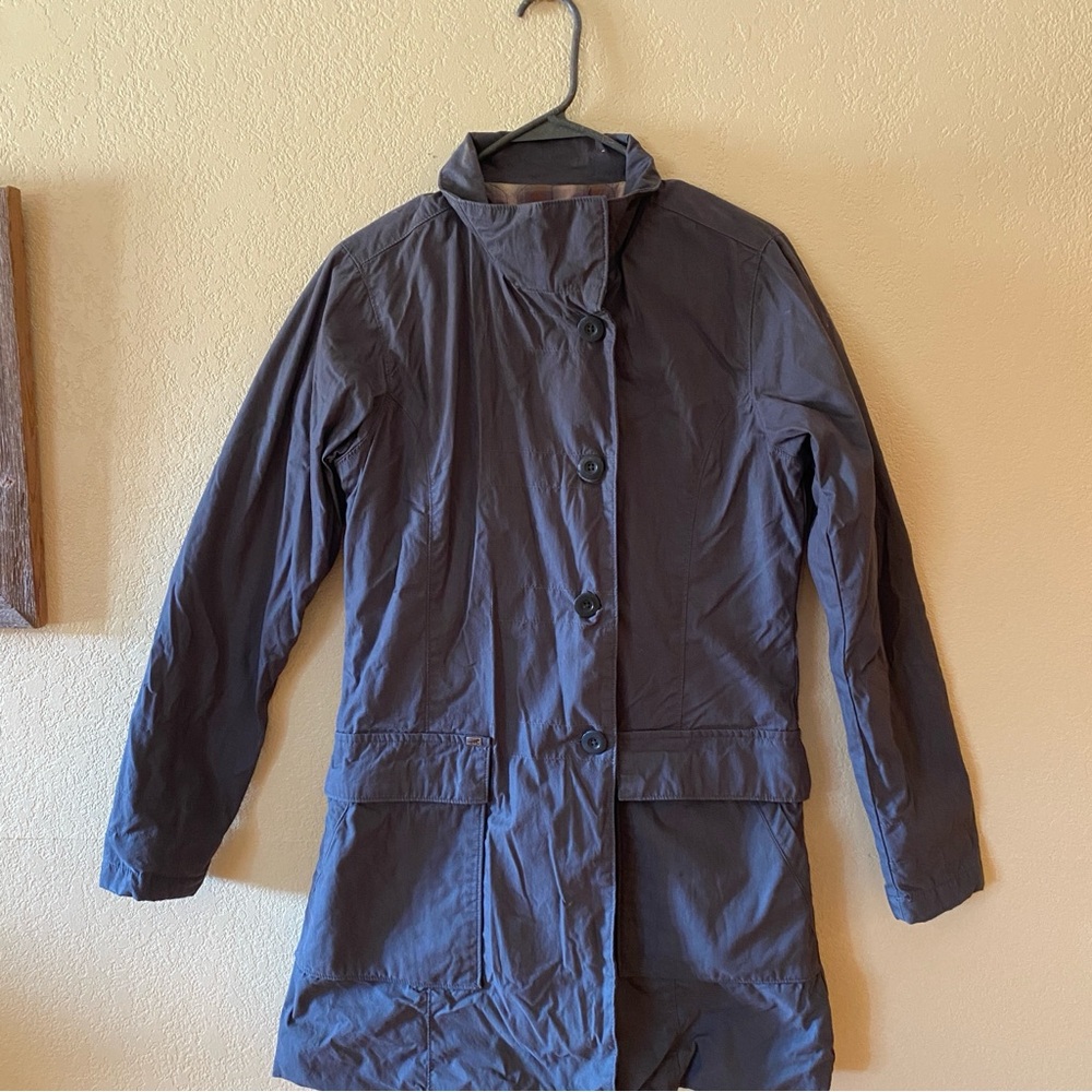 Horny Toad Women's Charcoal Coat Quilted lining Trench